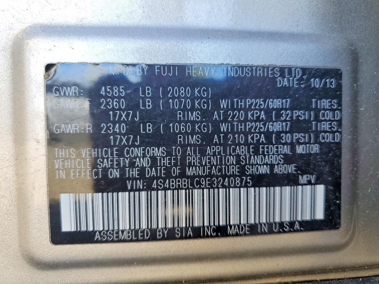 Subaru Outback 2.5i Limited