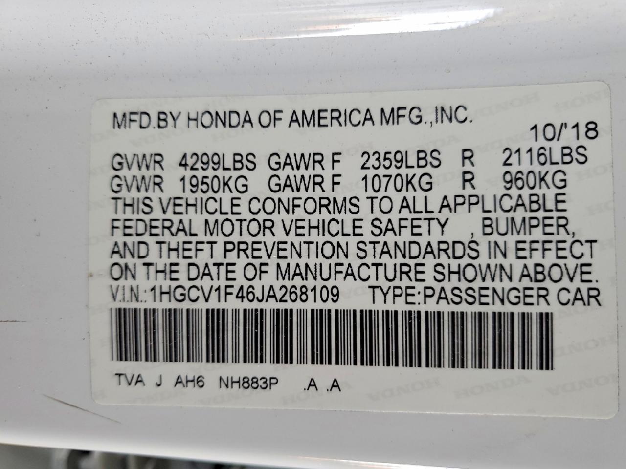 Honda Accord Ex