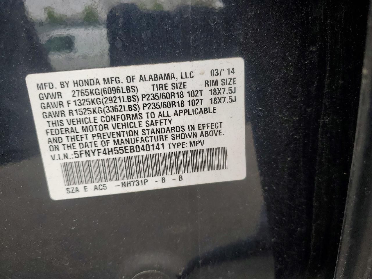 Honda Pilot Exl