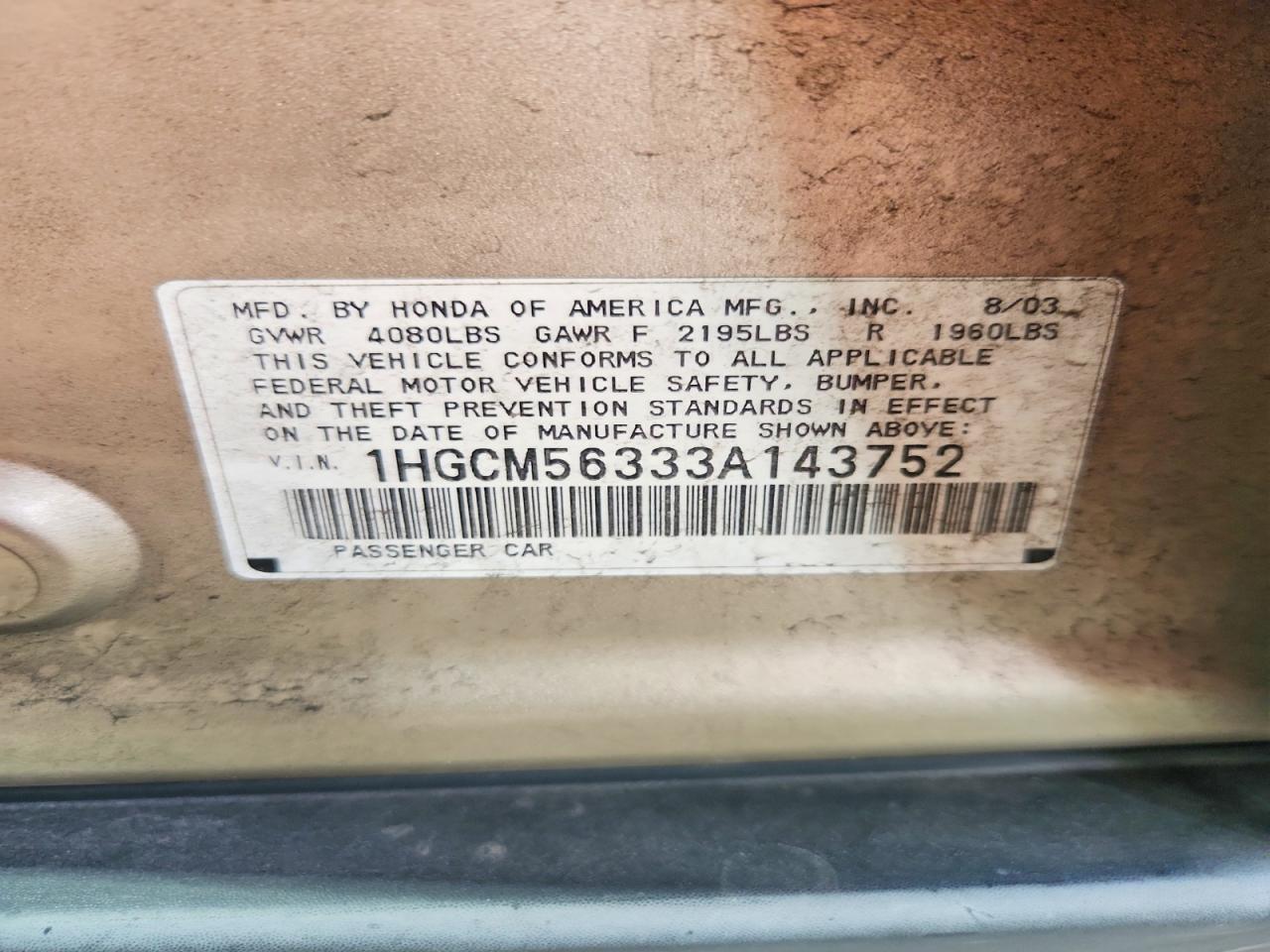 Honda Accord Lx