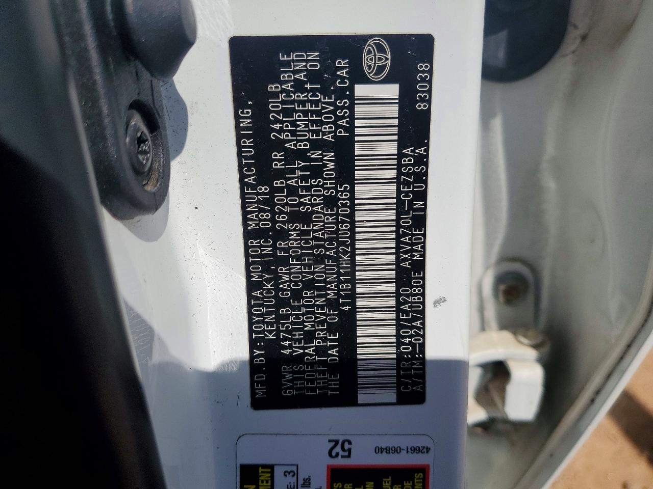 Toyota Camry Se