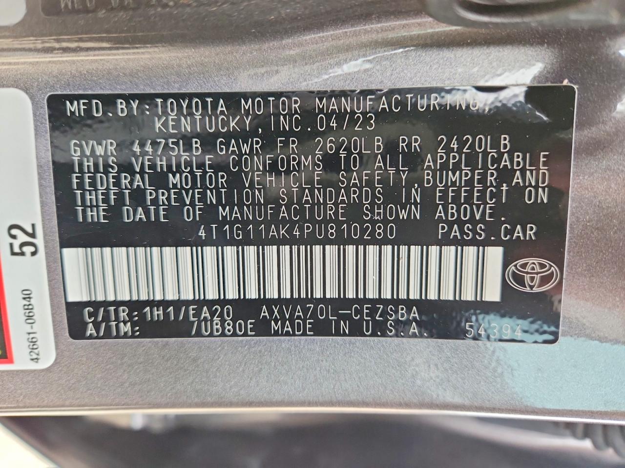 Toyota Camry Se