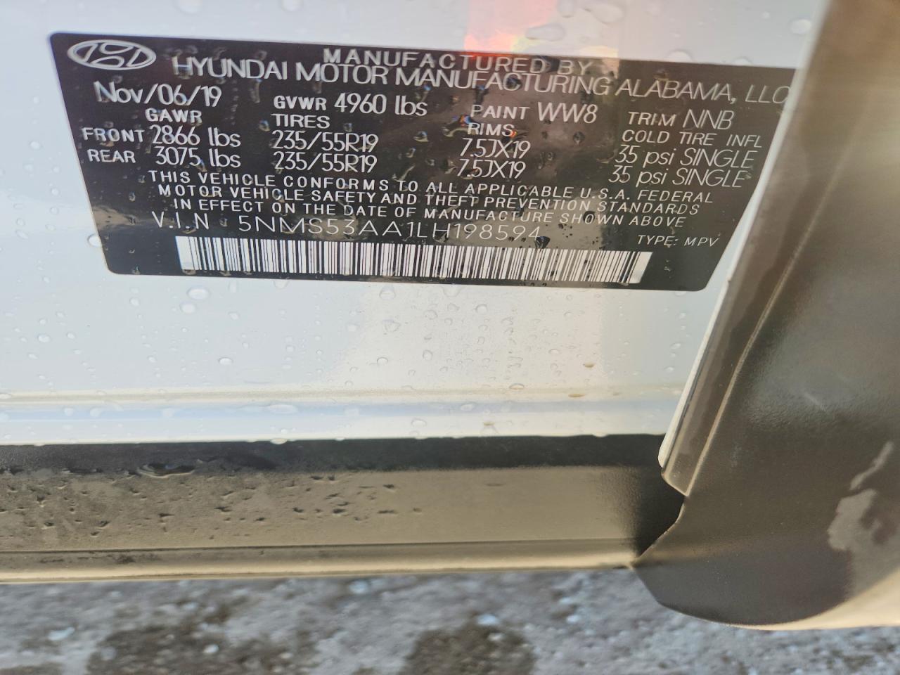 Hyundai SANTA FE Limited 2.0t