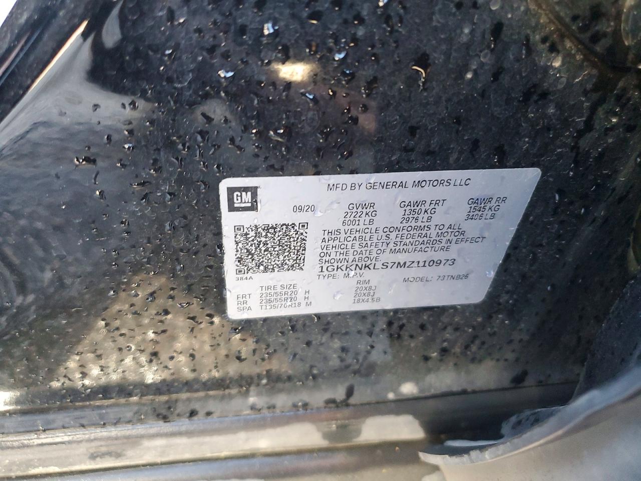 GMC Acadia Sle