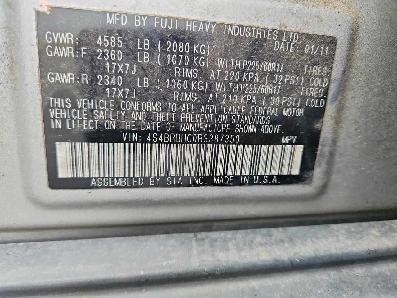 Subaru Outback 2.5i Premium