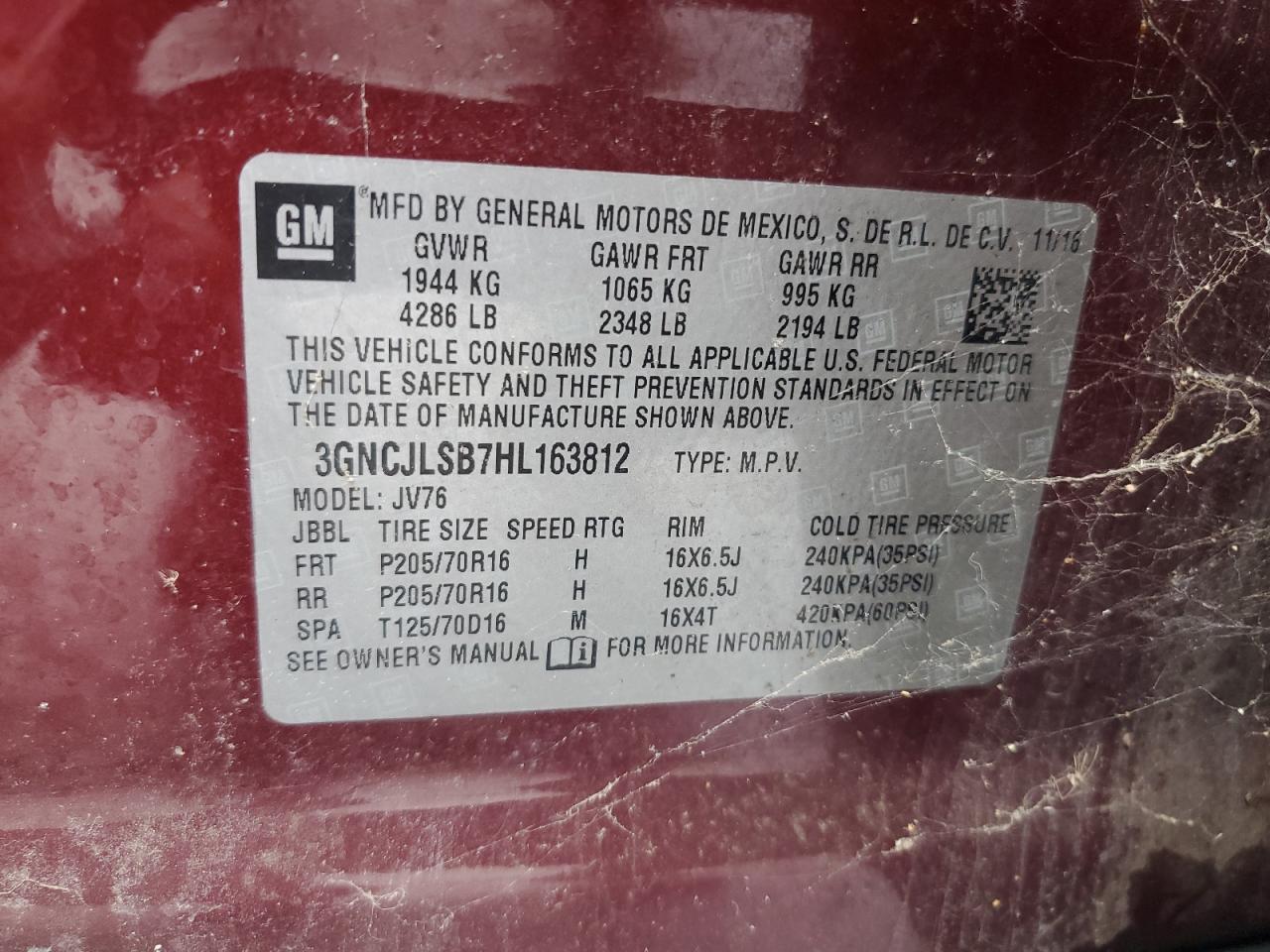 Chevrolet Trax 1lt