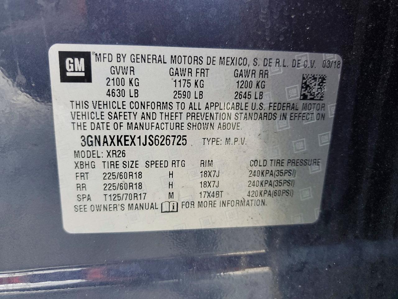 Chevrolet Equinox Lt
