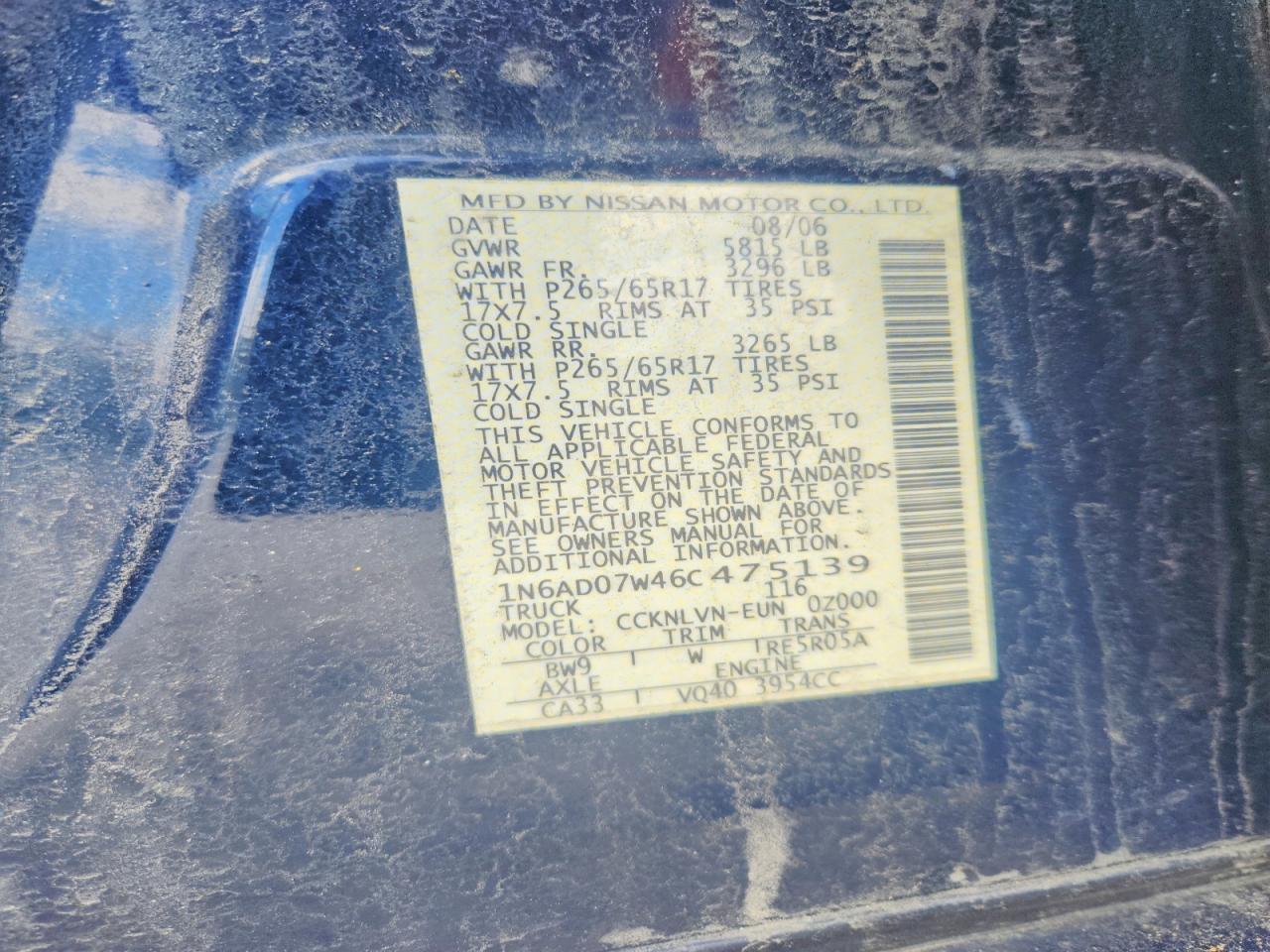 Nissan Frontier Se