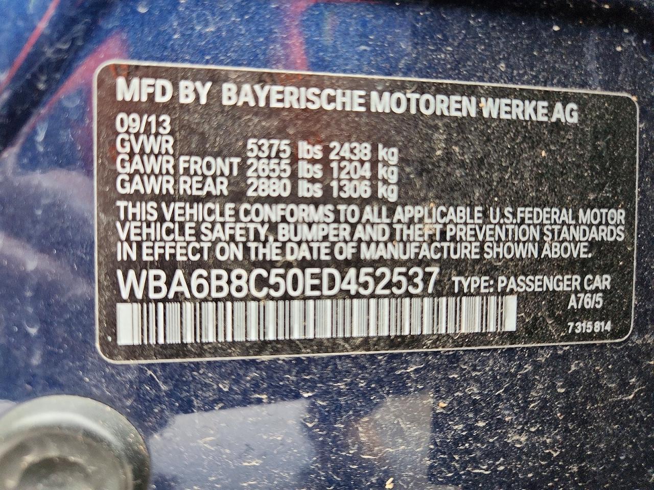 BMW 6 Series Xi Gran Coupe