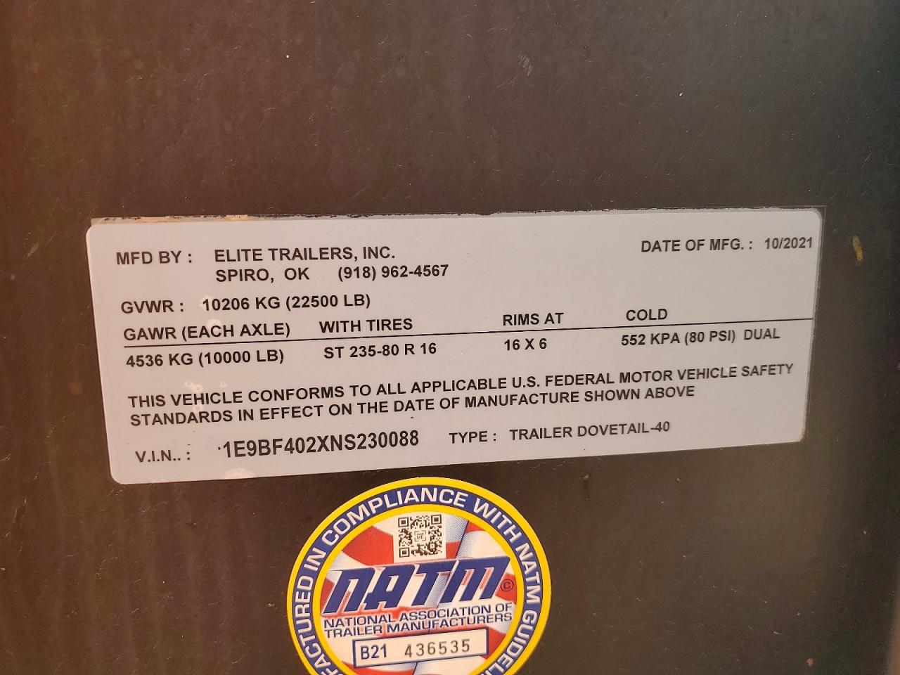 Elite Trailer