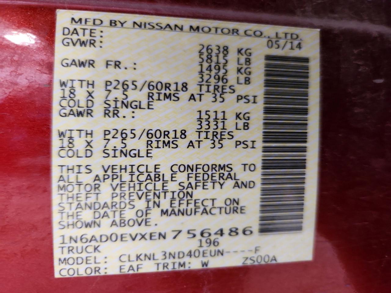 Nissan Frontier Sl