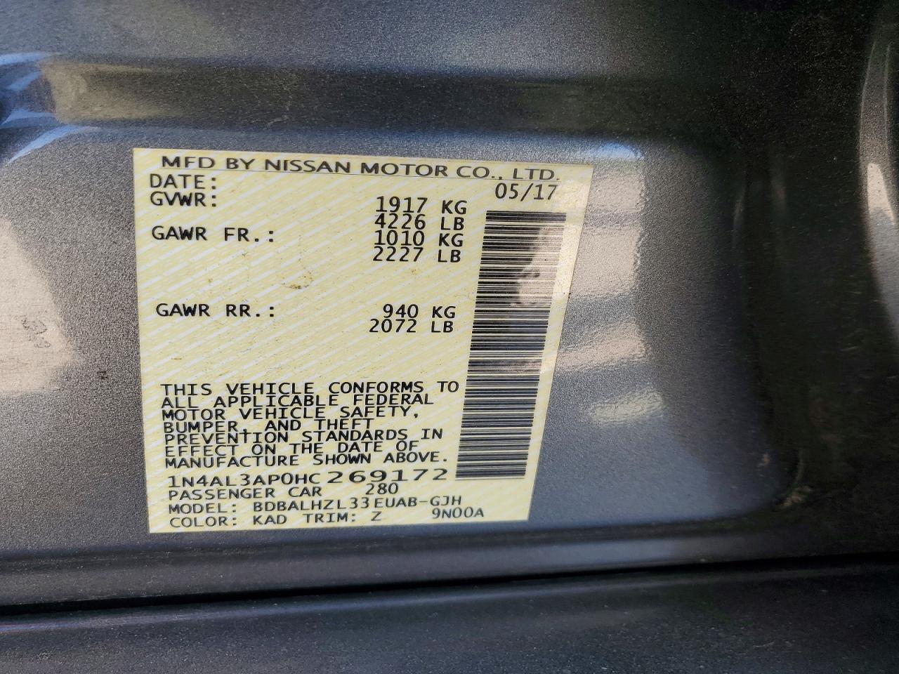 Nissan Altima 2.5 Sr
