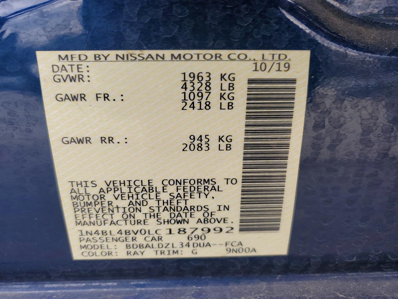 Nissan Altima 2.5 S
