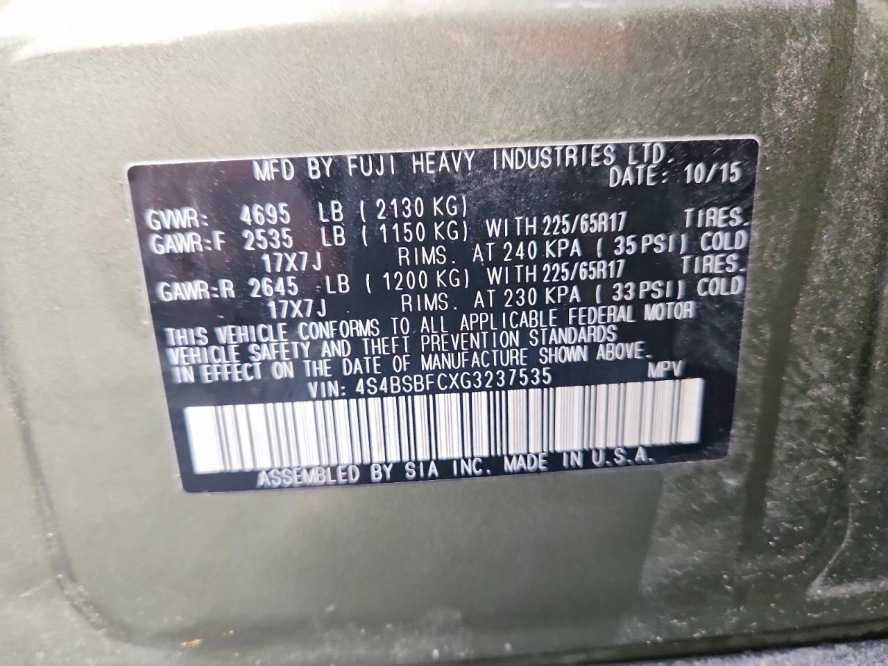 Subaru Outback 2.5i Premium