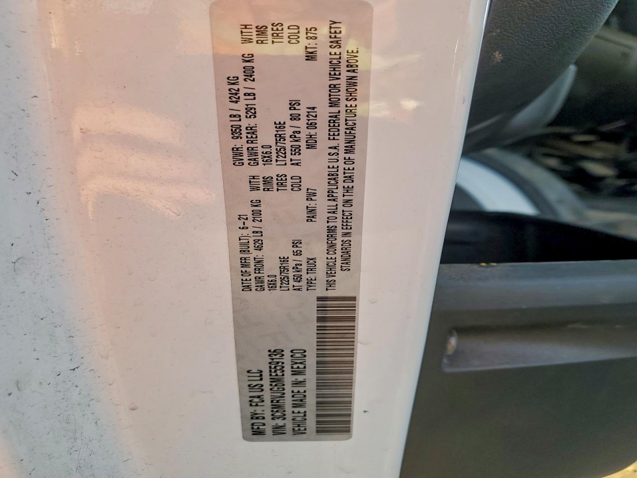 Ram Promaster 3500 High