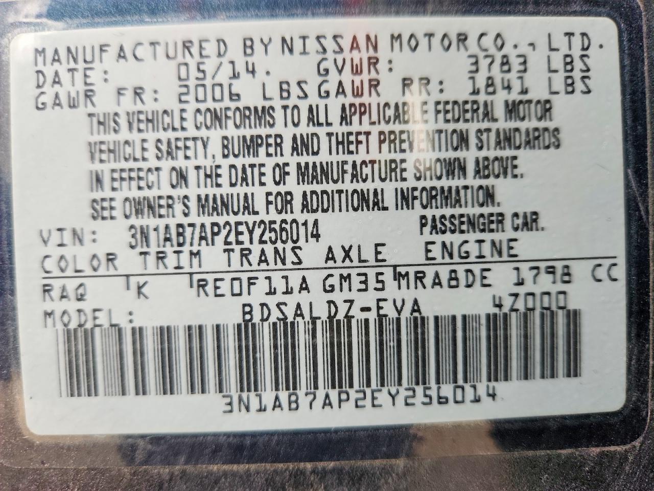 Nissan Sentra Sv
