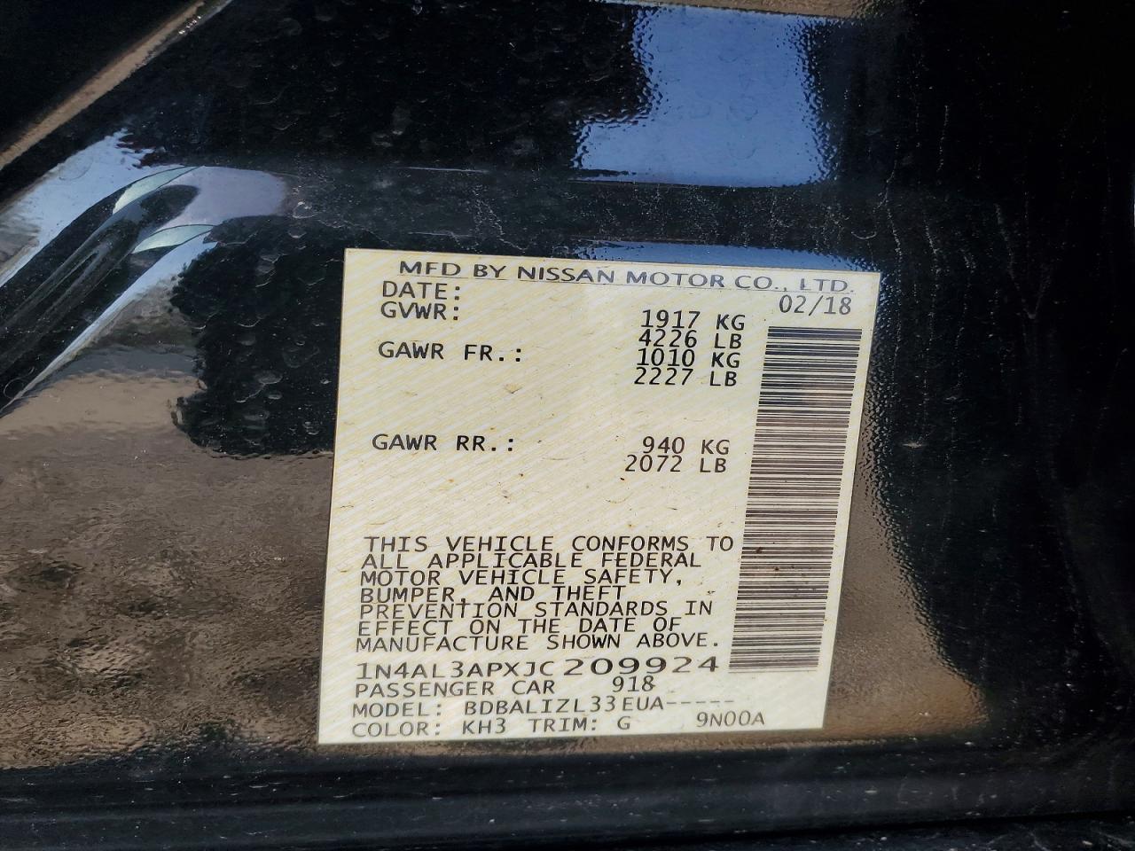 Nissan Altima 2.5 Sv