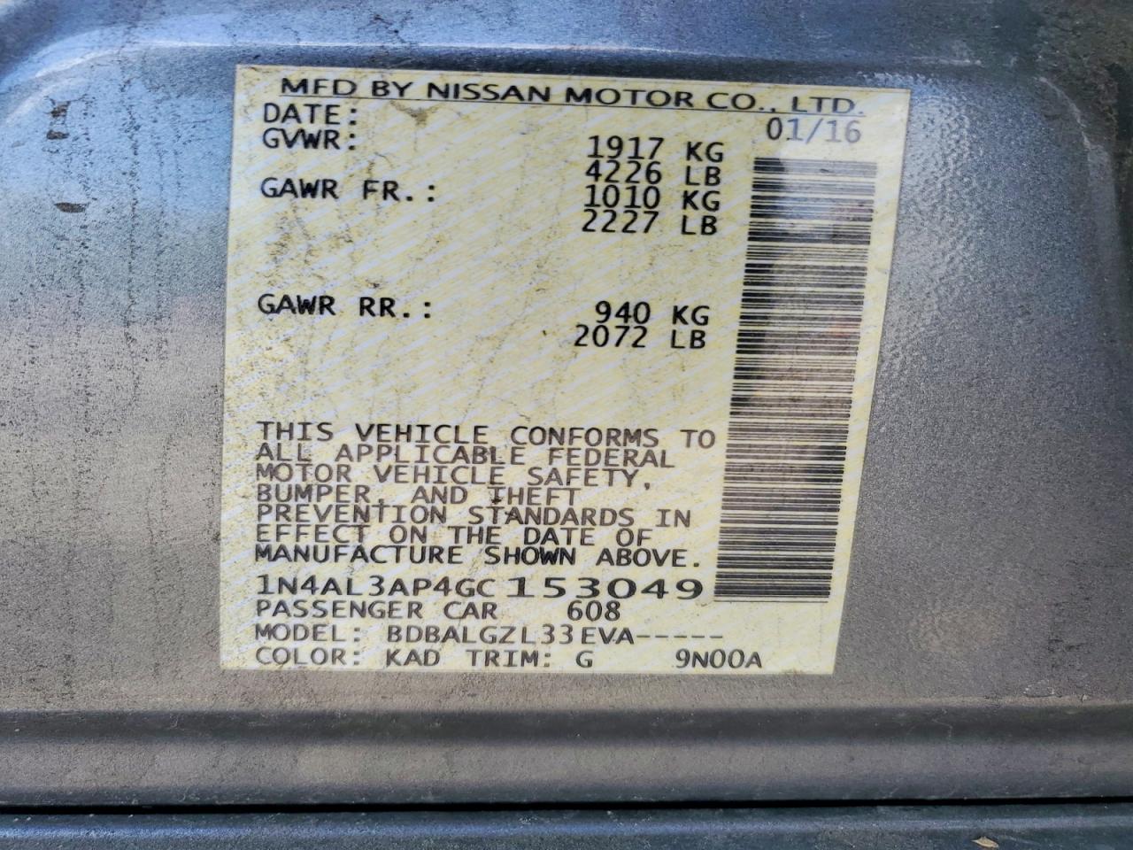 Nissan Altima 2.5 S