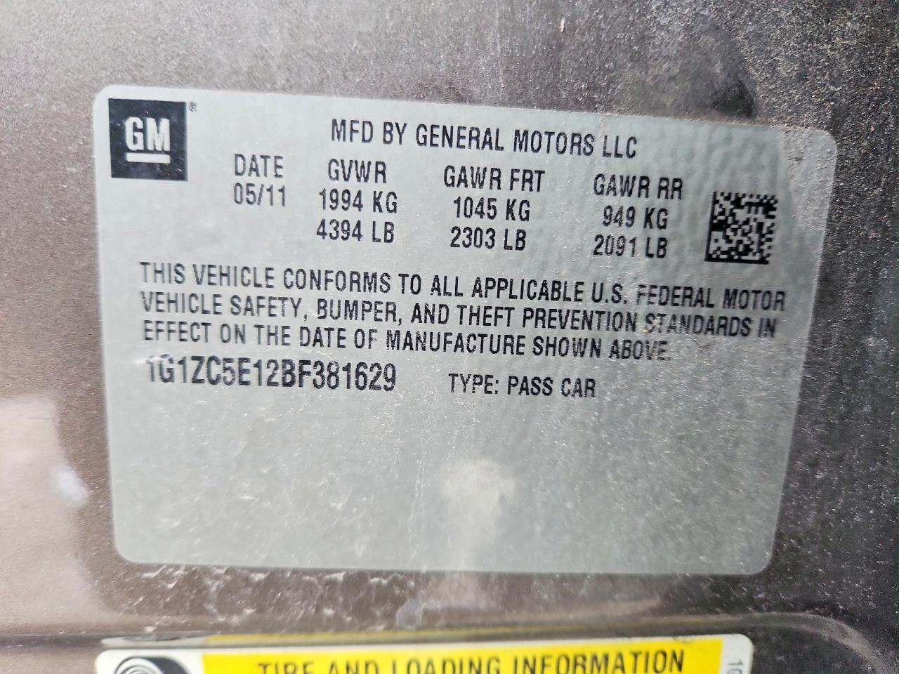 Chevrolet Malibu 1lt