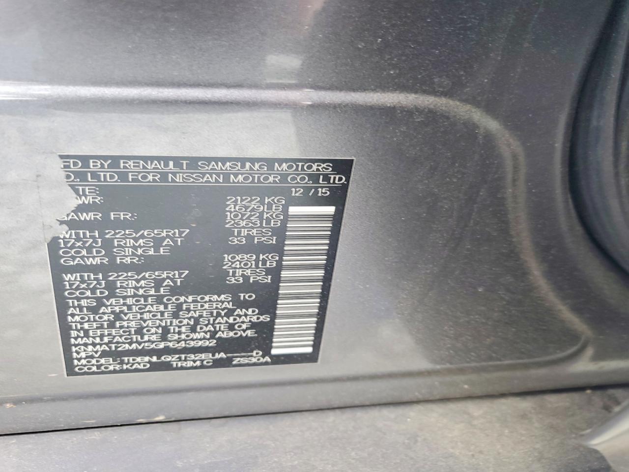 Nissan Rogue Sv