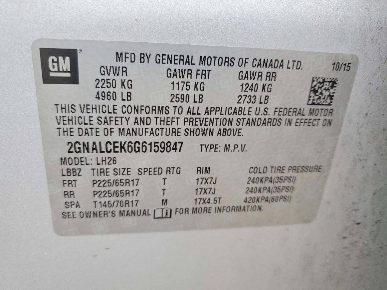 Chevrolet Equinox Lt
