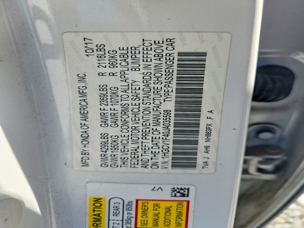 Honda Accord Ex