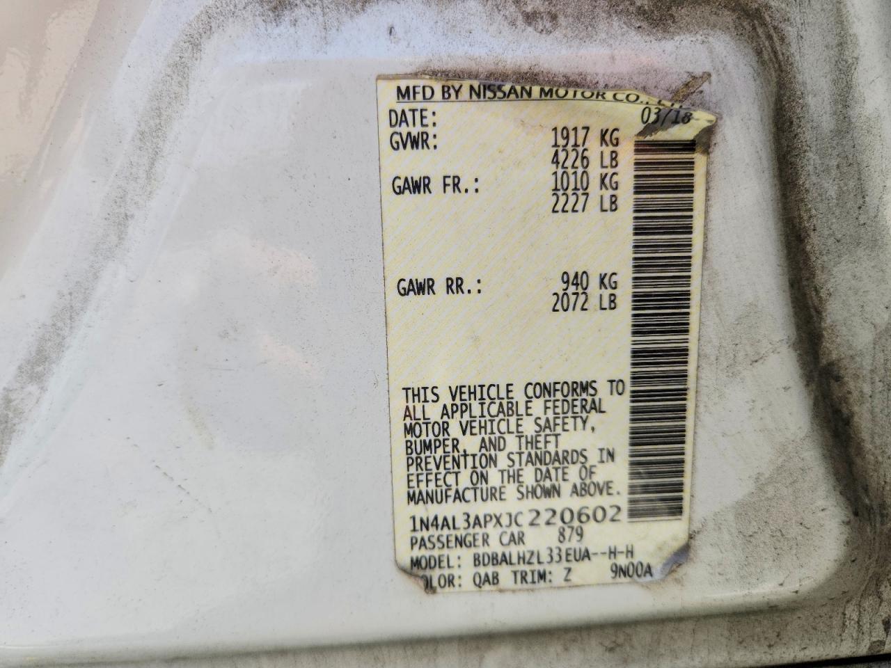 Nissan Altima 2.5 Sr