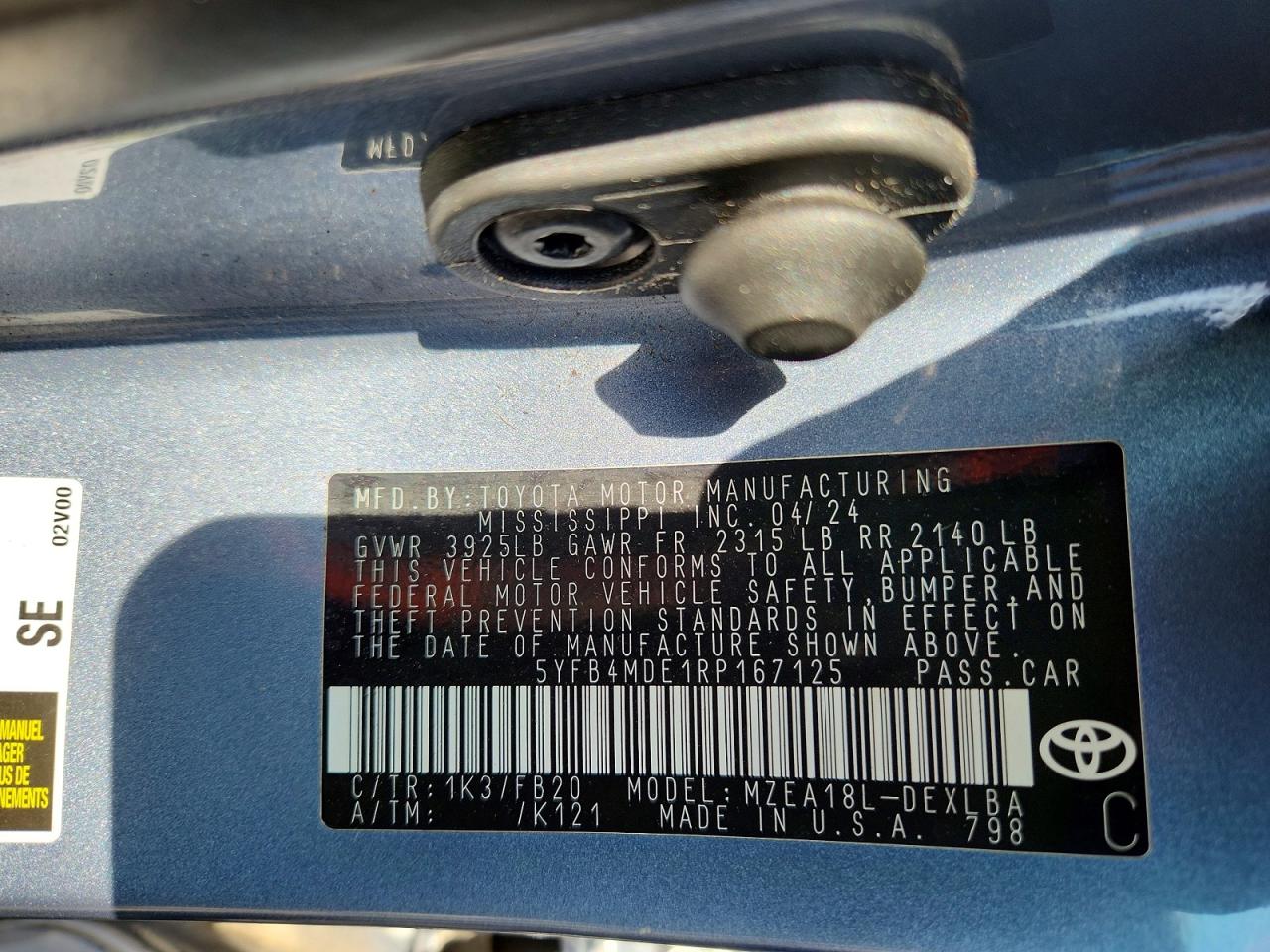 Toyota Corolla Le