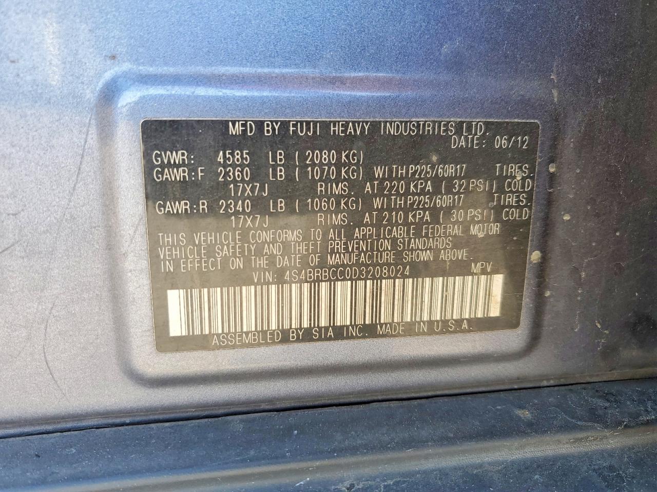Subaru Outback 2.5i Premium