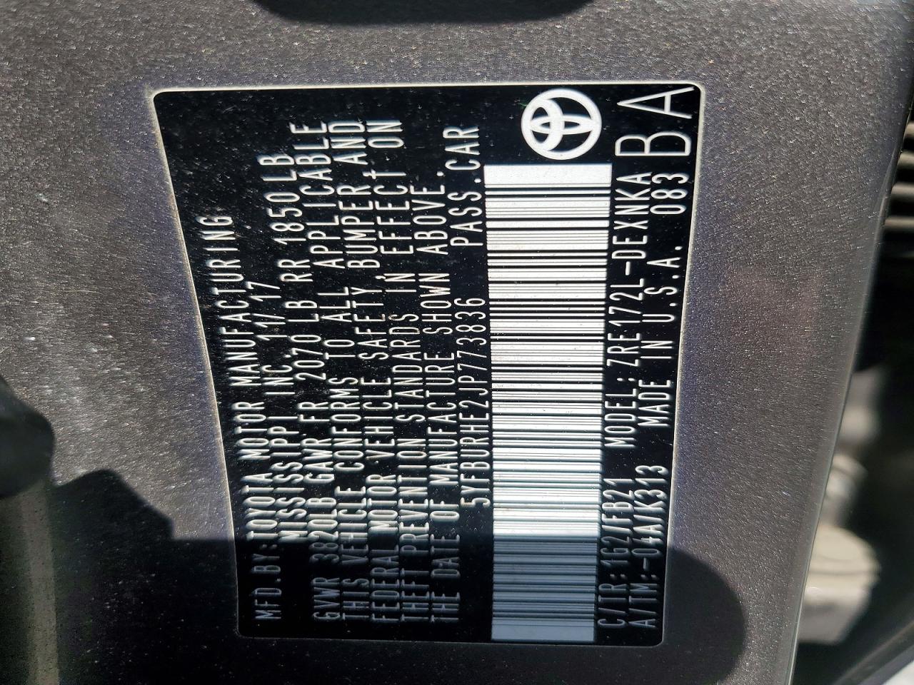 Toyota Corolla Le