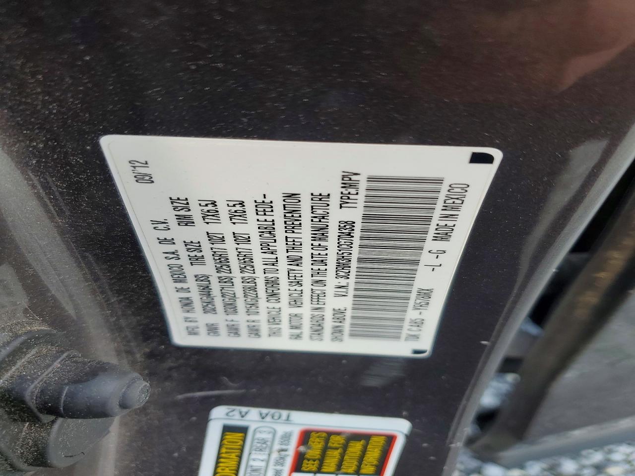 Honda Crv Ex
