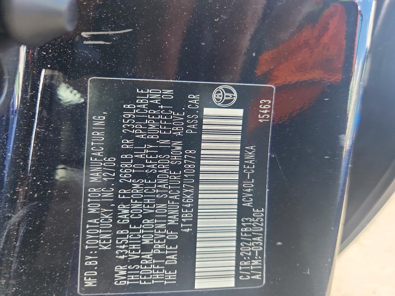 Toyota Camry Le