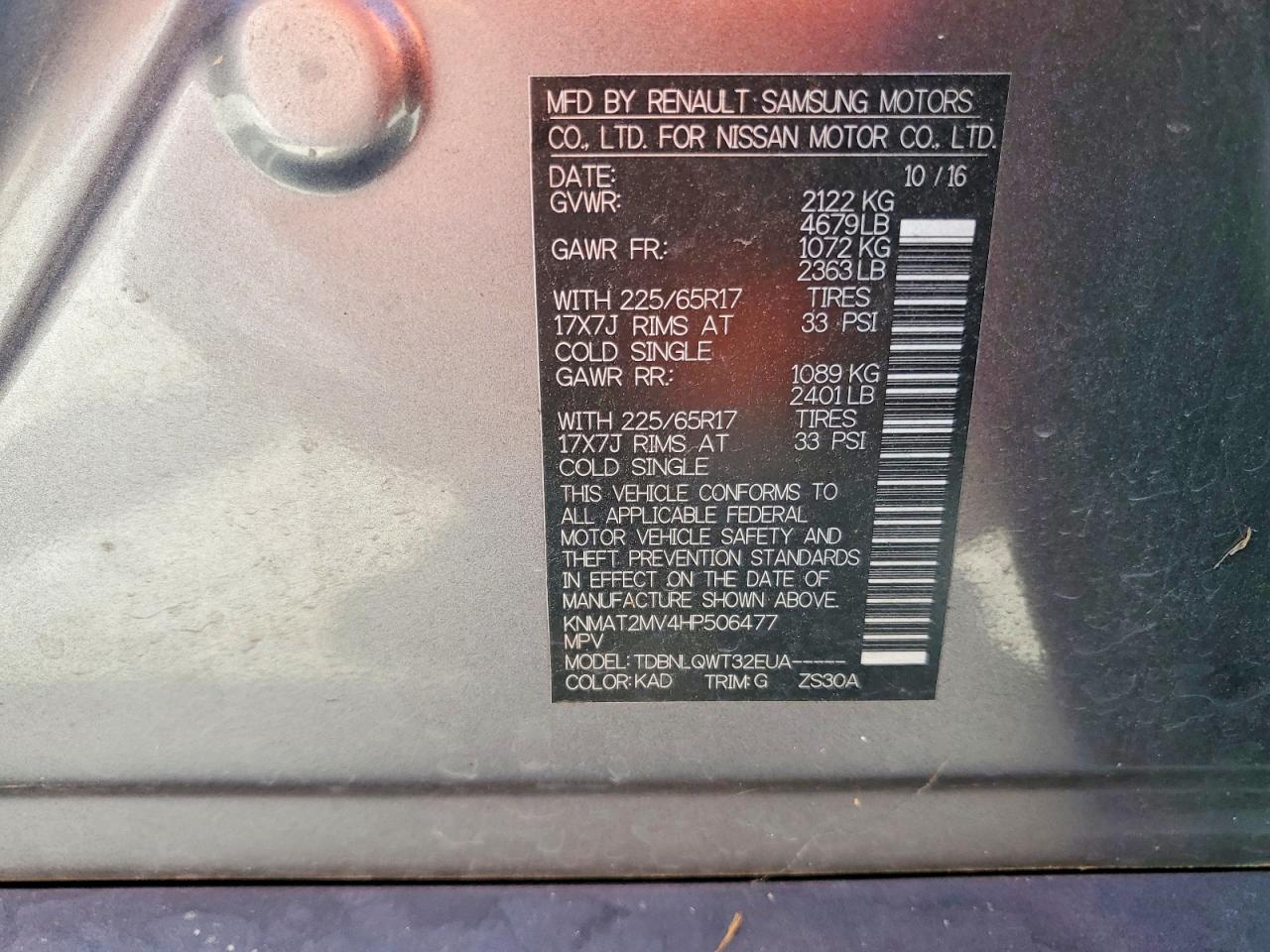 Nissan Rogue Sv