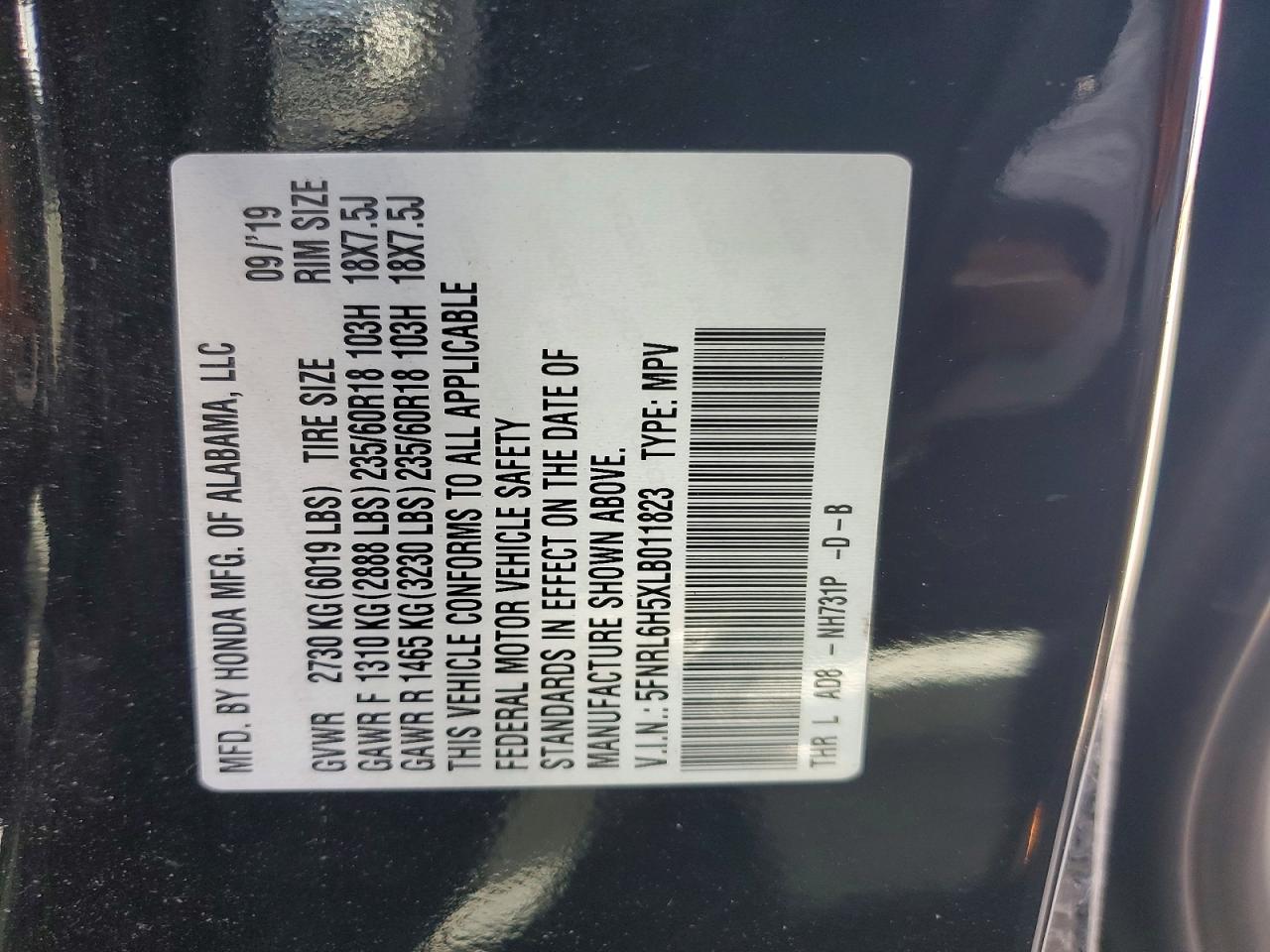 Honda Odyssey Ex