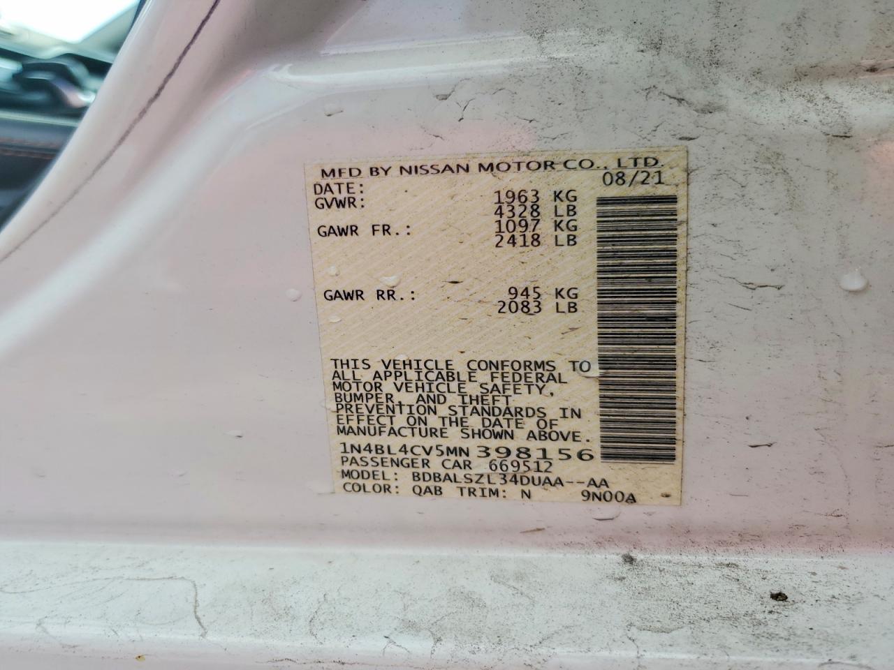 Nissan Altima Sr