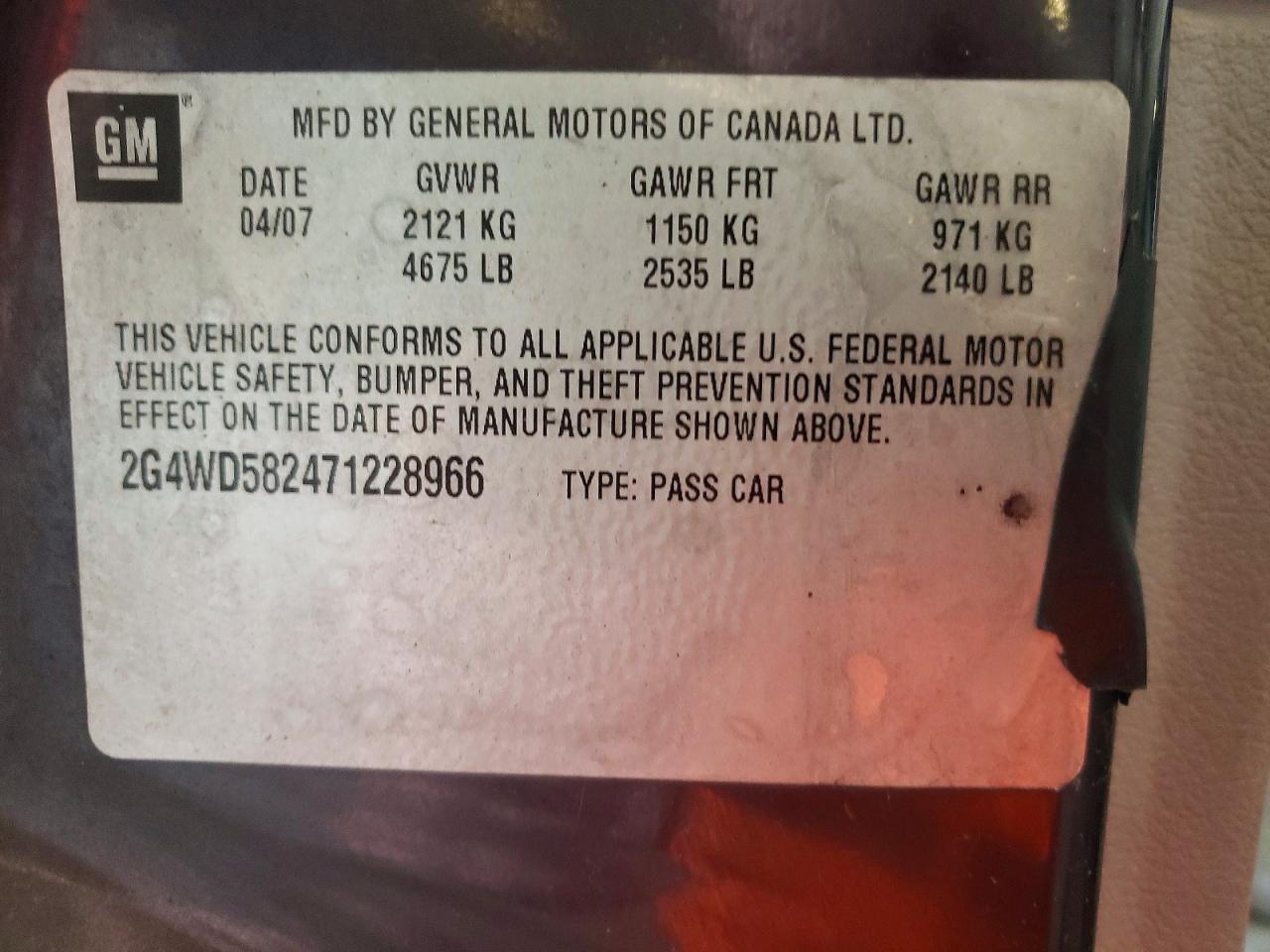 Buick LaCrosse Cxl