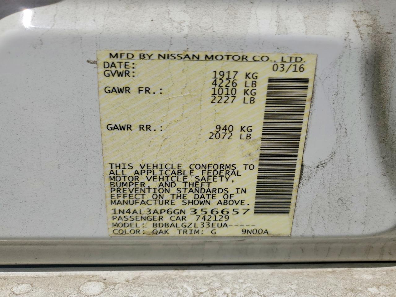 Nissan Altima 2.5 S