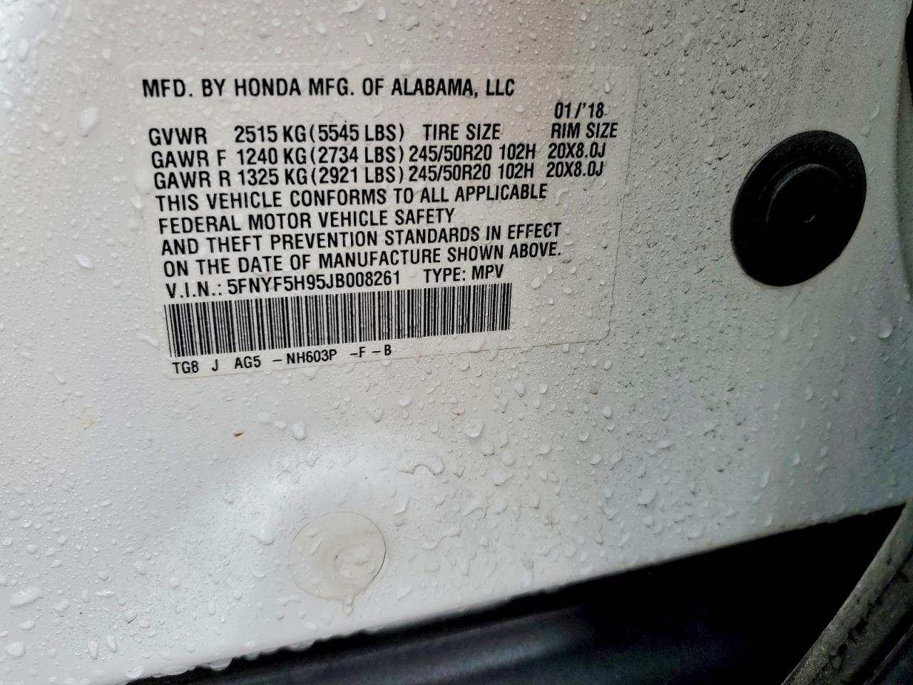 Honda Pilot Touring
