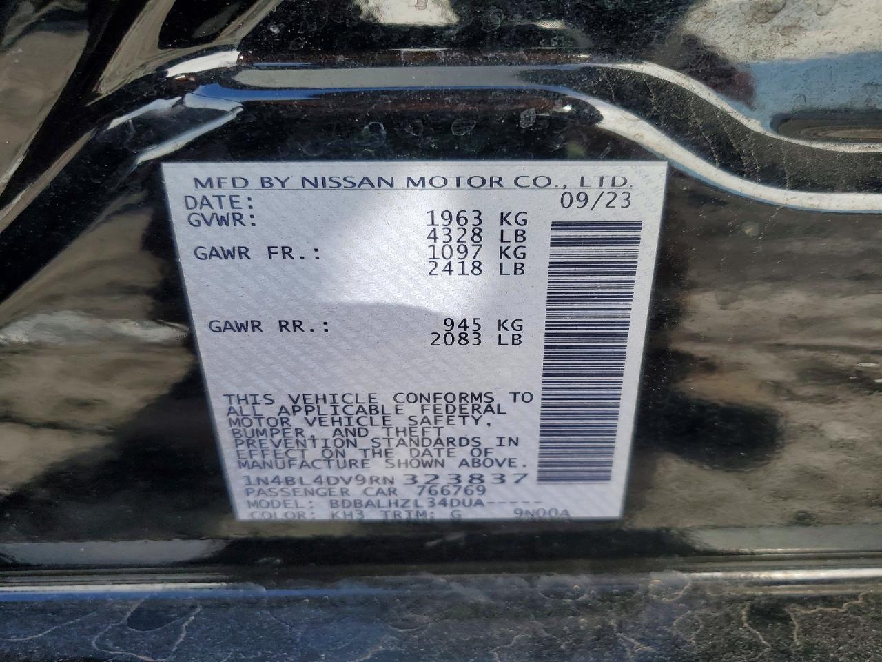 Nissan Altima Sv