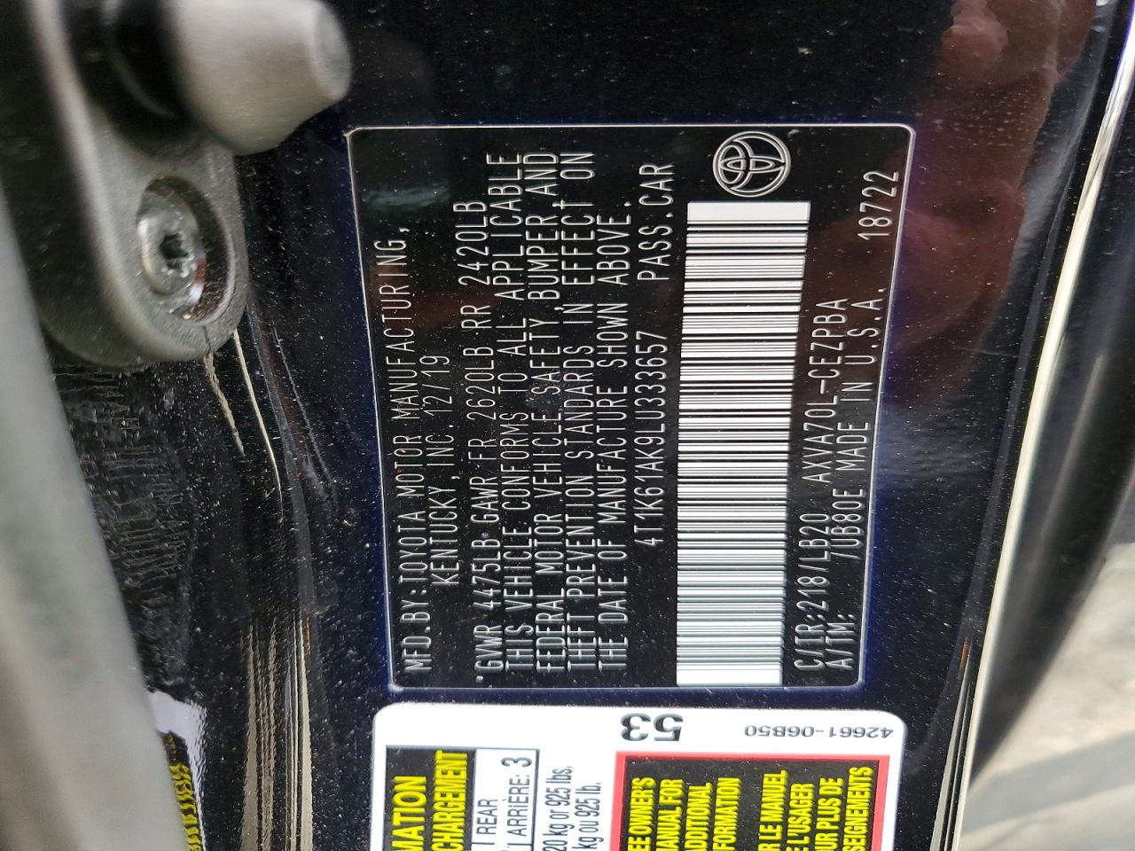 Toyota Camry Xse