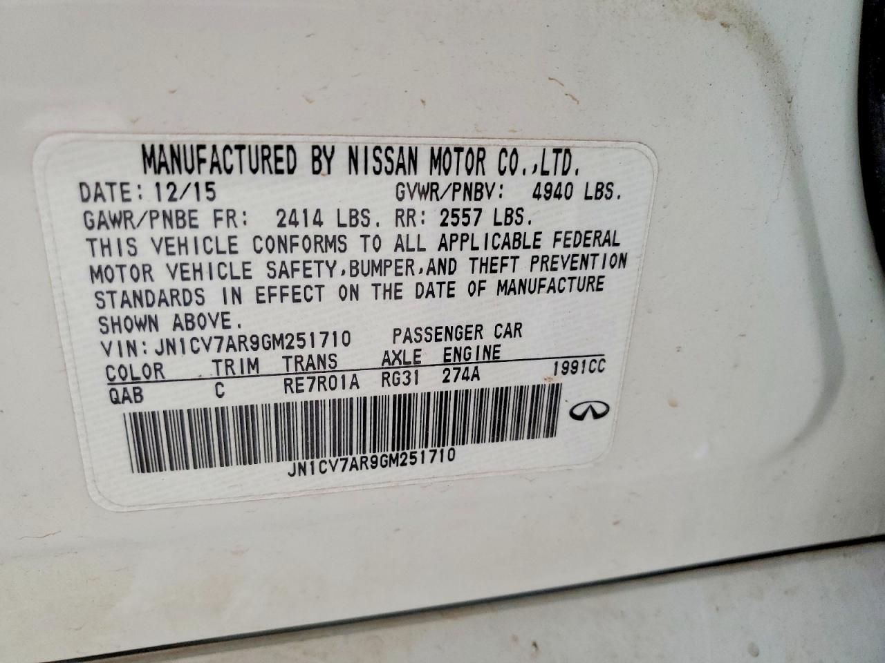 INFINITI Q50 2.0t Premium