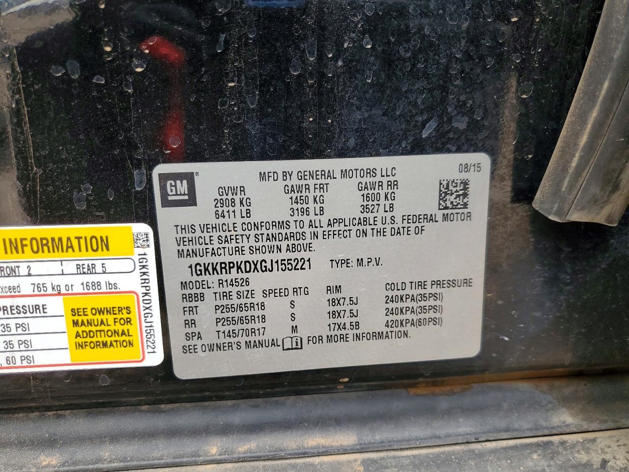 GMC Acadia Sle