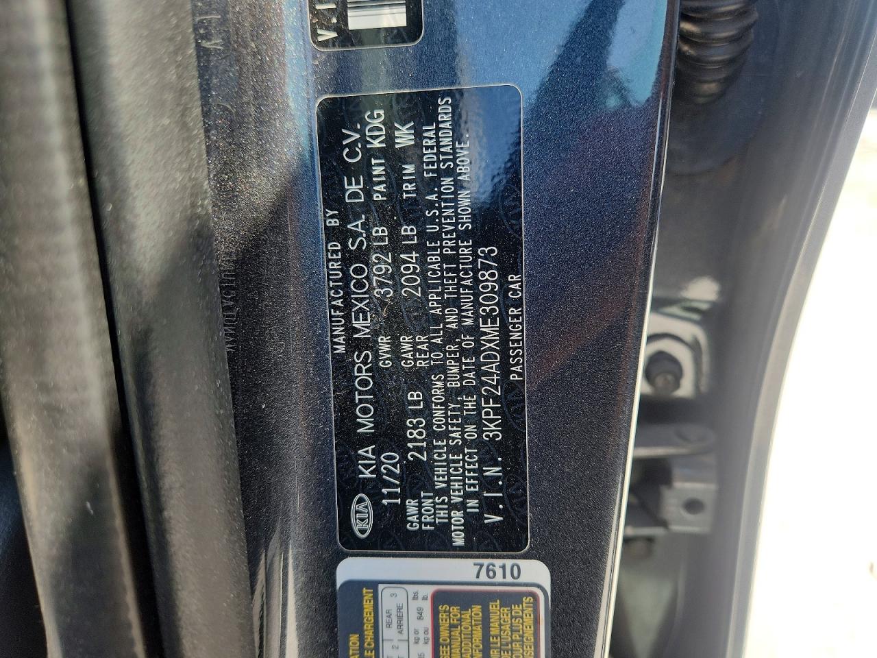 Kia Forte Lxs