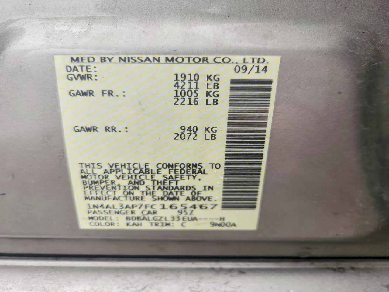 Nissan Altima 2.5 S