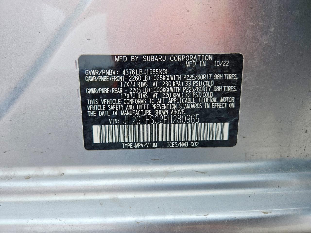 Subaru Crosstrek Sport