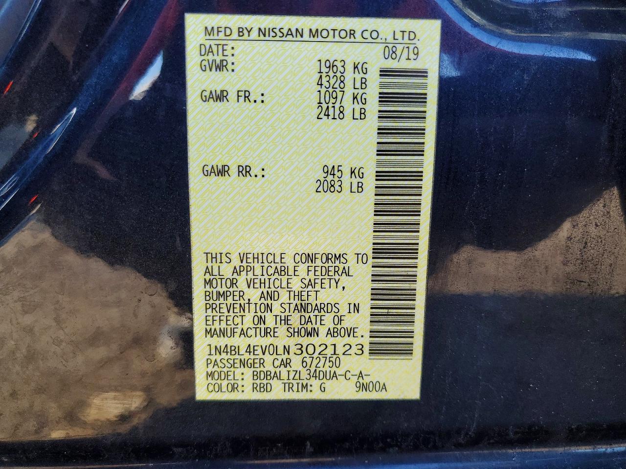 Nissan Altima 2.5 Sl