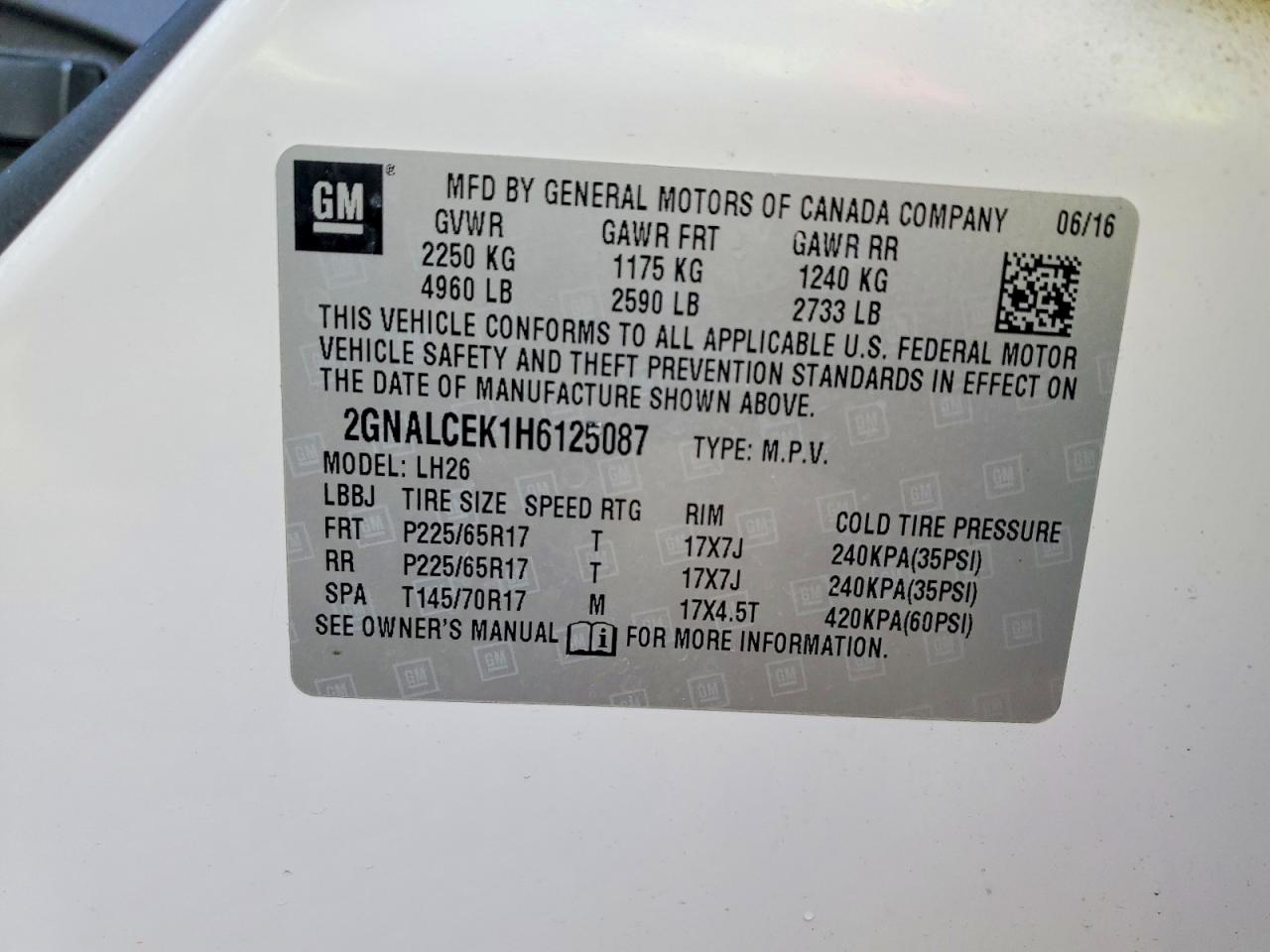 Chevrolet Equinox Lt