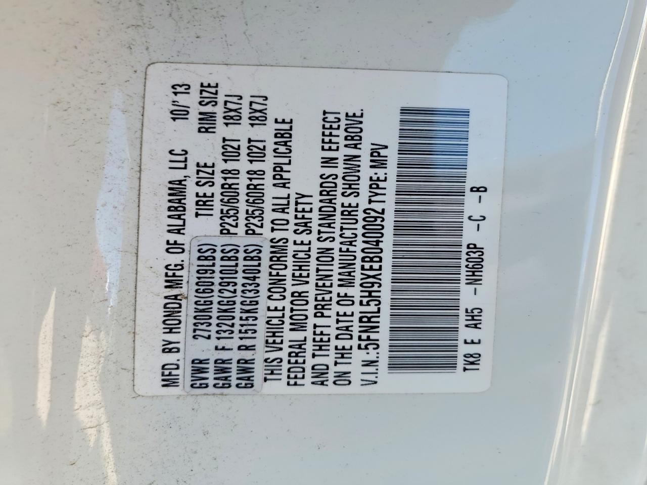 Honda Odyssey Touring