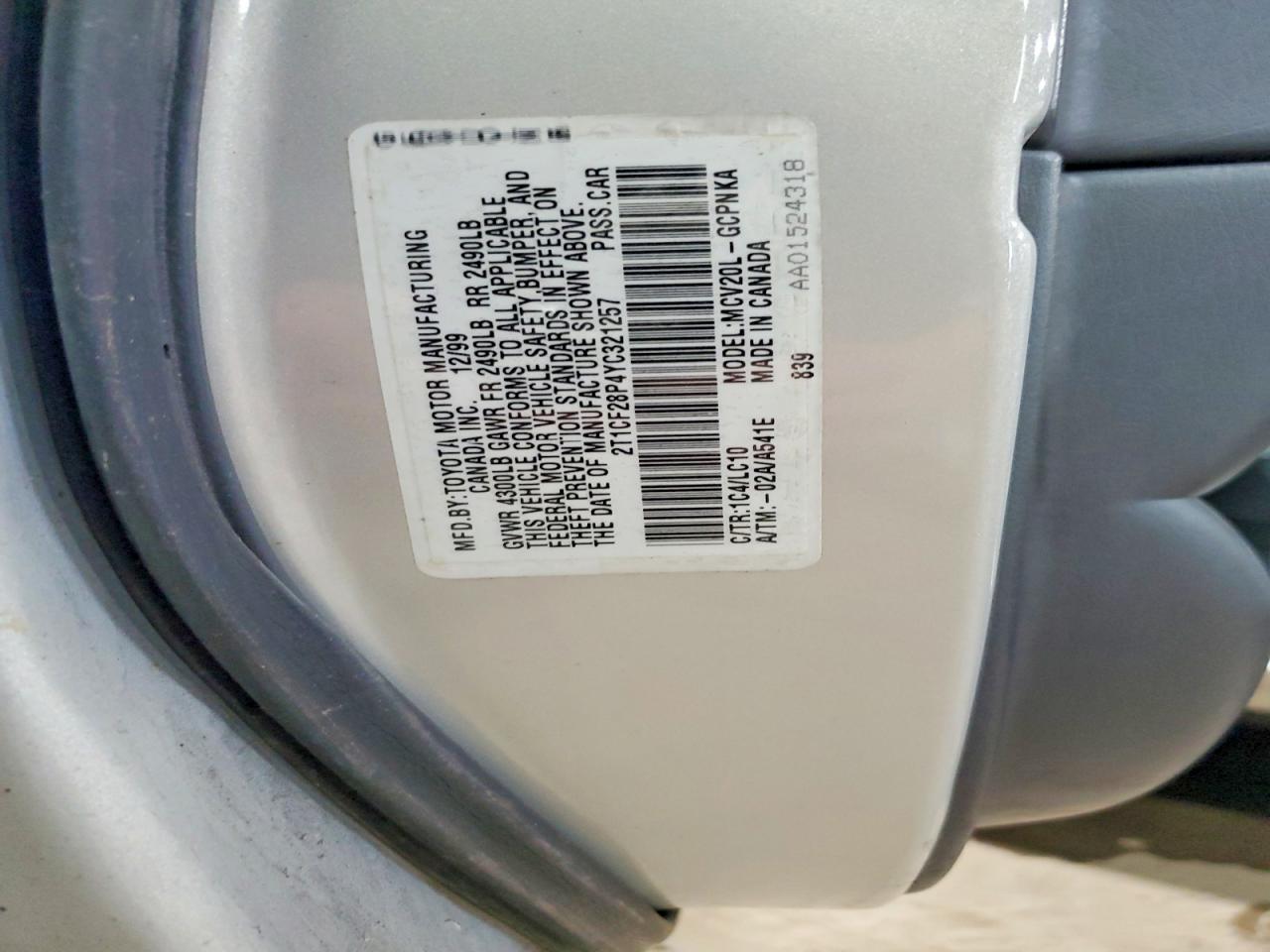 Toyota Camry Sle V6