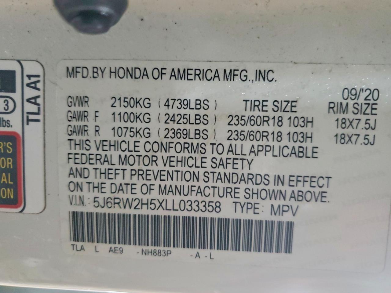 Honda Crv Ex